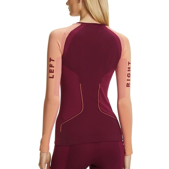 Falke Women’s Ergonomic Sport System Long Sleeve Running Purple Orange Shirt L - Picture 3 of 16
